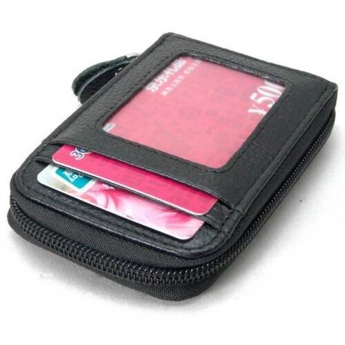 Θήκη Πιστωτικής Κάρτας - POPSPO - Μαύρο - Δέρμα PU - 11,5 x 7,5 cm - Unisex 2