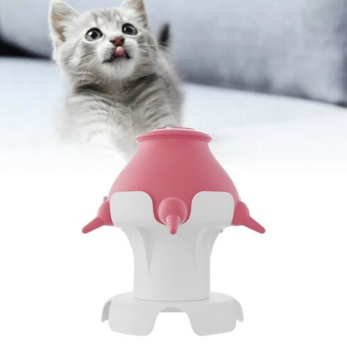 Vvikizy Kitten Nursing Station για κουτάβια, μαλακή θηλή σιλικόνης, 4 πολλαπλές θηλές, ροζ 2