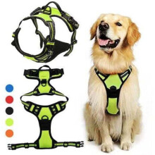 No-pull dog harness - MICH - Reflective - Adjustable - Size M - Red - Easy to put on