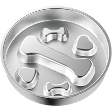 Slow-Feeding Dog Bowl, Slow-Moving Dog Bowl to Slow Down Food, Non-Slip with Interactive Design to Prevent Choking
