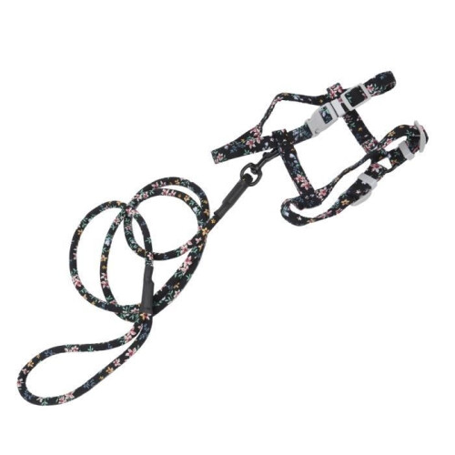 Cat Harness - OMABETA - Harness and Leash Set - Adjustable - Black - Size M