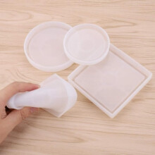 Coaster Mold - DIY - Epoxy Resin - Flexible Silicone - Reusable - Easy to Unmold