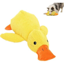 Giocattolo calmante per cani - Keeper - Anatra - Peluche giallo - Suoni allegri