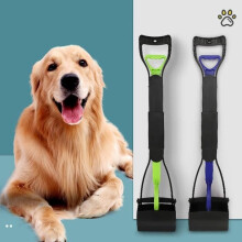 Foldable Dog Poop Scoop - FYDUN - White - Medium - Foldable design and tooth-shaped bite