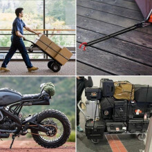4er-Set verstellbare Metall-Gummiseile, extra starke Gepäckgurte für Auto, Fahrrad, Camping und Reisen – 100 cm – Schwarz