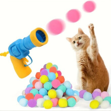 Set van 20 interactieve ballen voor katten en honden, stille ballen om mee te spelen en te trainen, pluche materiaal, batterijloos.