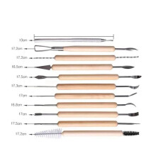 Pottery Tools Set of 36 Clay Tools Plastic Stone Pill Stick Clay Sculpting Knife Cutting Tools
