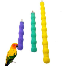 Set di 3 posatoi per pappagalli, posatoi in cemento per uccelli, posatoi per uccelli, supporto per pappagalli per gabbia, 10 cm, 16