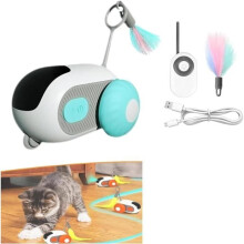 Giocattolo per gatti Teazys Turbo Tail 2.0-2024 - Marca Teazys - Tre modalità interattive - Telecomando