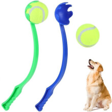 2 Lanciapalle per cani, Lanciapalle per animali domestici, Gioco di riporto per animali domestici (Blu e Verde)