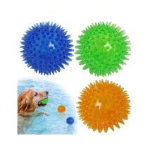 Dog Ball, 3 Pcs Squeaky Dog Ball Toys 6.5 cm, Indestructible Dog Balls, Bouncy Ball for Small Dogs