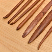 Handmade Pottery Tool Set, Wood and Clay Carving Tools, Fine Sculpture, Colored Muds for Arts and Crafts