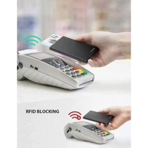 Automatic Credit Card Holder - FOOTIER - Black - RFID - Aluminum 1