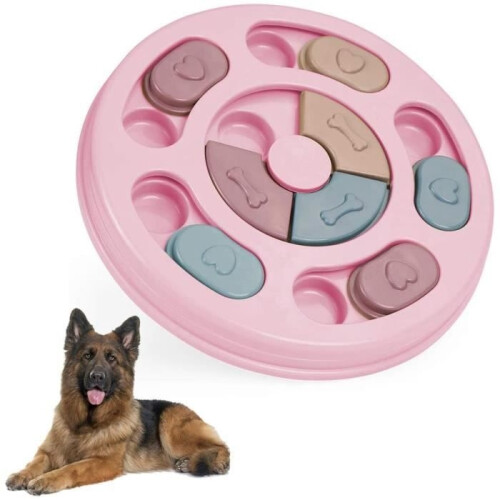 Feeder Toy - Interactive Dog Toy - Pink - Educational - Slow Feeder
