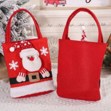 Christmas Gift Bag - Cartoon Design - Large Capacity - 22x20x2 cm