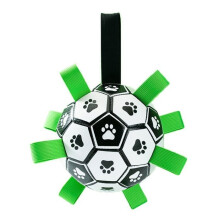 Palline da masticare resistenti per cani, materiale sicuro, regalo divertente per cani, giocattoli interattivi da calcio per esterni,