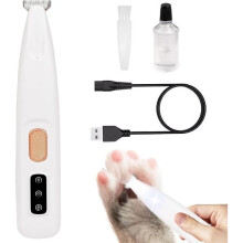 Hundeschermaschine – Wasserdicht – Geräuscharm – Titanklinge – LED-Licht