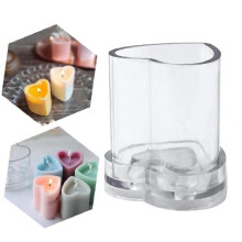 Stampi per candele a forma di cuore, stampi per candele fai da te, strumenti per la creazione di candele, materiali per il fai da