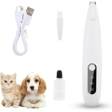 Tosatrice per zampe di cani e gatti, rasoio con luce LED, tosatrice senza fili per cani, gatti, zampe, occhi e orecchie.