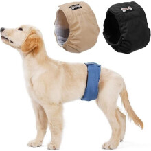 3er-Pack waschbare Windeln für männliche Hunde, hygienische Trainingshosen für Hunde, 6 Größen erhältlich (L, 44-58 cm)