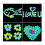 Decorative luminous pebbles - 100 pieces - Fluorescent - 1.8 to 3 cm 2