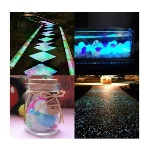 Decorative luminous pebbles - 100 pieces - Fluorescent - 1.8 to 3 cm 2