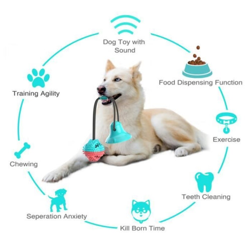 Giocattolo da masticare - DIFFERENTLY - Kong - Gomma - Bianco - Per cani 1