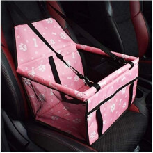Seggiolino auto - Rosa - Impermeabile - Traspirante - Per cani e gatti