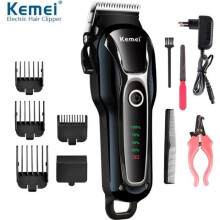 KEMEI KM-1991 Professioneller Hundehaarschneider, 100-240 V, wiederaufladbar, auch für die Katzenpflege geeignet