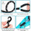 5FT Strong Dog Leash with Comfortable Handle for Medium Dogs and Blue 3