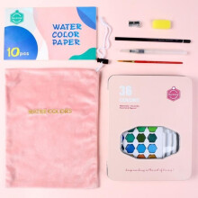 Watercolor Paint Set - Professional - 36 Colors - Portable - Unisex - Adult