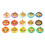 Cute Push Pins - AKOZON - 1 Box - 15 Colors - Flat Head - Decorative 2