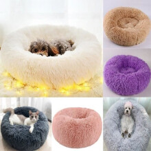 Katten-/hondenmand, ultrazacht en warm kattenbed - donkergrijs - 50 cm
