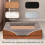Dog Bed - Sofa - Memory Foam - Washable Cover - Non-Slip - Size M 4