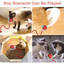 Interactief speeltje voor katten en honden, drie instelbare standen met wekfunctie, roze.