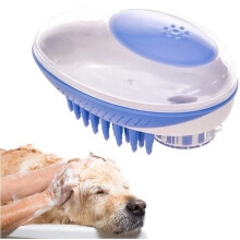 Badebürste – Haustier – Silikonbürste – Sanfte Massage – Spart Shampoo – Für Hunde