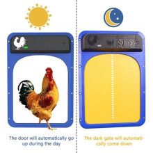 Automatic Chicken Coop Door, Waterproof Induction Chicken Coop Door with Light Sensor