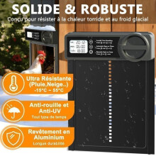 Automatic Chicken Coop Door in Aluminium Alloy, with Waterproof Programmable LCD Screen, Timer Control, 328x244mm