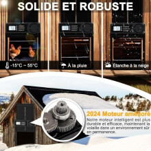 Automatic Chicken Coop Door - Brand - Model - Aluminum - Anti-pinch - Black