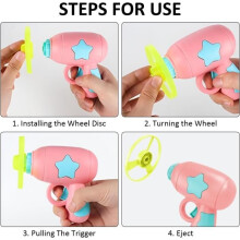 Interactive Cat Toy, Propeller Toy with 1 Launcher and 5 Flying Discs, Active Flying Disc Toy with Hanging Door Frame