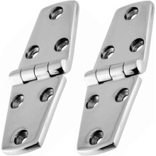 2 Stück Schiffsscharniere aus Edelstahl 316, 102 38 mm, für Schranktüren, Boote, Yachten usw.