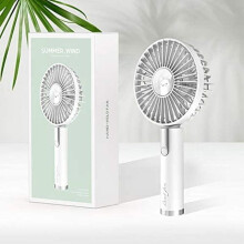 Mini handventilator, draagbare USB-ventilator met LG 2600 mAh oplaadbare batterij, opvouwbaar en compatibel.