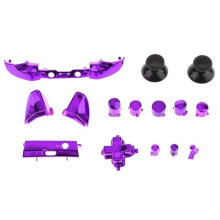 Complete set of bumper buttons abxy mod kit for xbox one controllers chrome purple