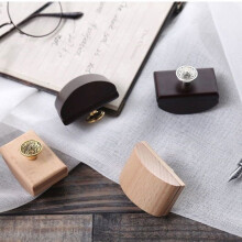 Portable wooden rocking blotter, quick-drying ink tool for office and school