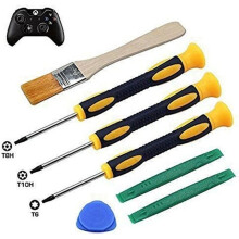 T6 T8 T10 Openings- en reparatieschroevendraaierset met reinigingsborstel voor Xbox One, Xbox 360-controller en PS3/PS4
