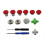 11pcs Magnetic Thumbsticks Button Gaming Joystick for Xbox One Elite PS4 Controller - Red 1
