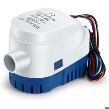 Bilge Pumps, 12V 1100GPH Automatic Automatic Bilge Pump, Silent Automatic Liquid Water Pump for Marine Bilge Pump