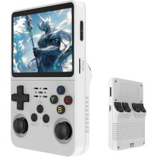 Console de jeux portable rétro R36S avec écran IPS de 3,5 pouces, carte TF de 64 Go préchargée avec plus de 10 000 jeux, système Li-ion