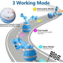 Interactive Dog Ball, Rechargeable Intelligent Interactive Dog Toys, Dog Activity Toy with Chew Rope, Ball