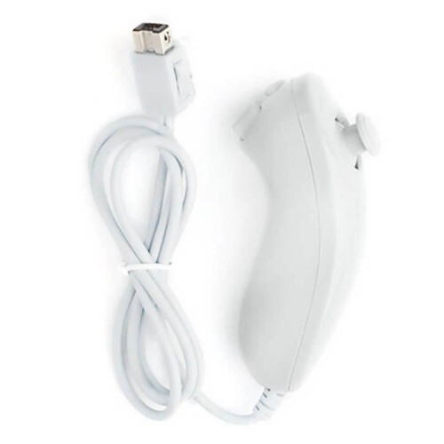 For Nintendo Wii and Wii U Console, Nunchuck Controller White